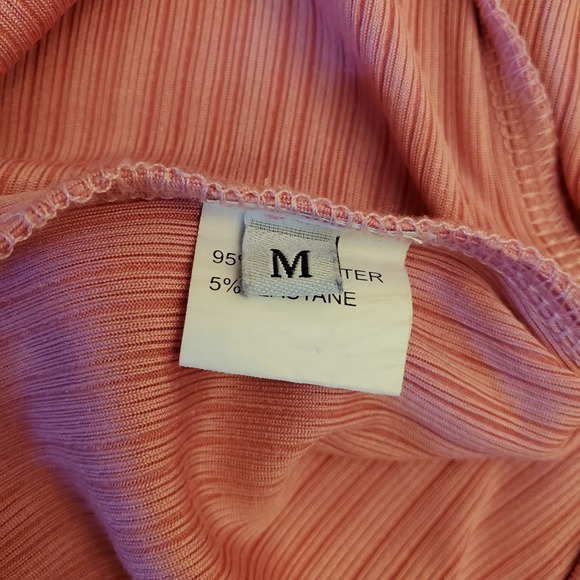 Women Maxi Dress Size M Pink Knit Long Sleeve Bodycon Stretch Stylish‎ Pullover - Picture 9 of 16